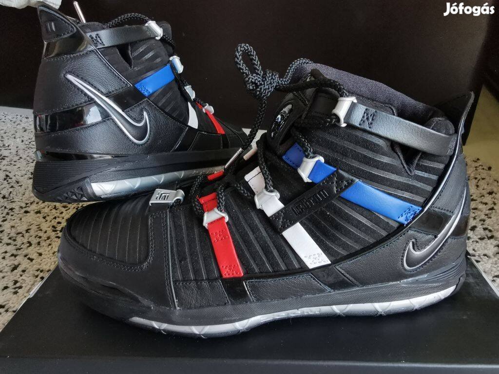 Nike Zoom Lebron III QS fekete férfi 41 44 45 és 45.5-es bőr kosaras c