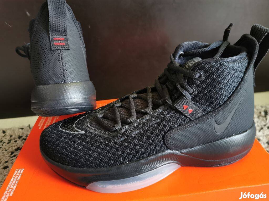 Nike Zoom Rize férfi fekete 40.5-es kosaras cipő. Teljesen új, eredeti