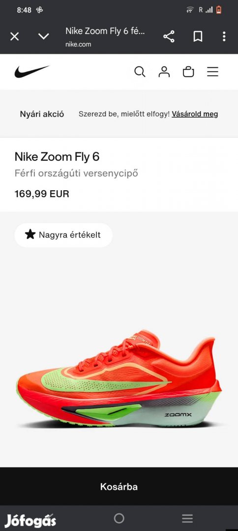 Nike Zoom fly 6 eladó 