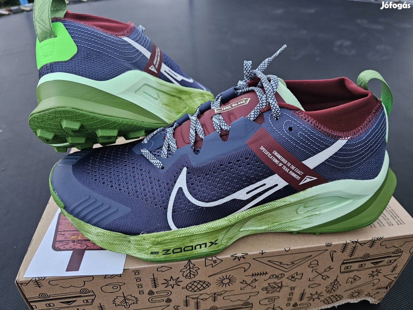 Nike Zoomx Zegama Trail 47.5-es férfi profi terep futó cipő