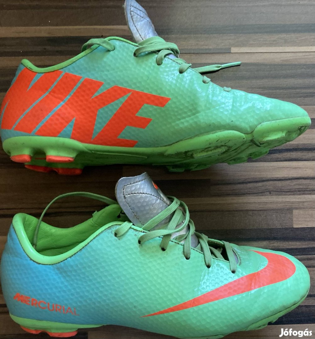 Nike - Mercurial - 37,5-es újszerű brutál stoplis fiú foci cipő
