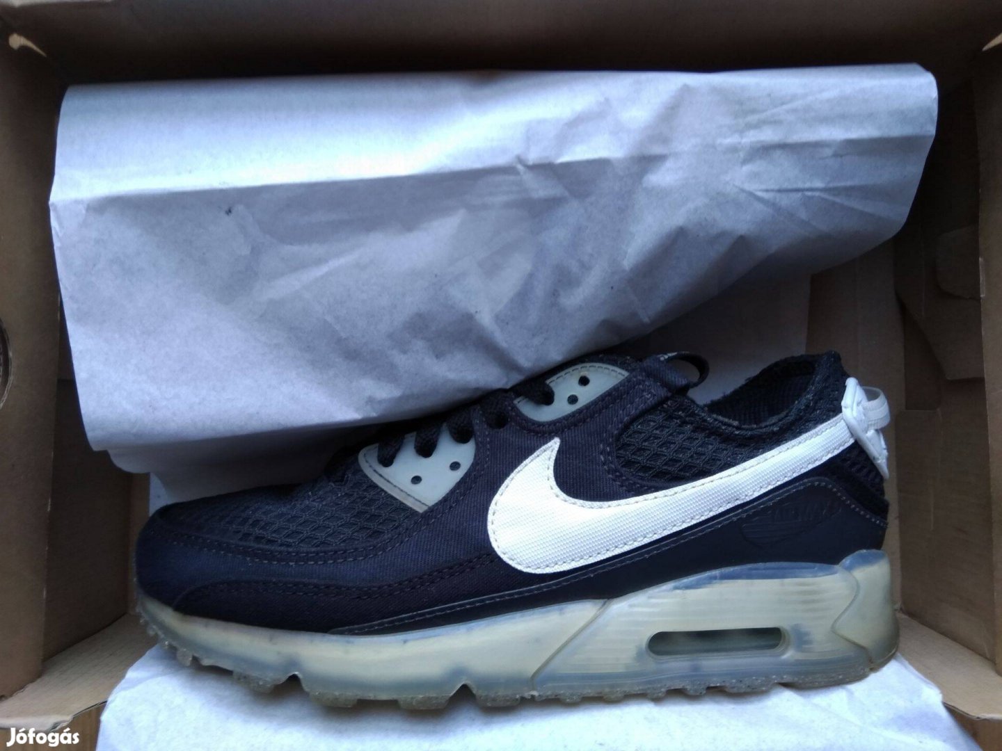 Nike air max terrascape 90 cipő off noirsummit white-black