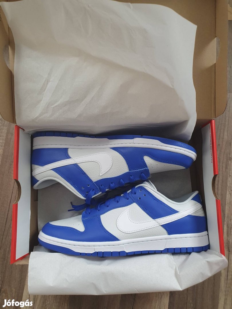 Nike dunk low racer blue photon dust cipő