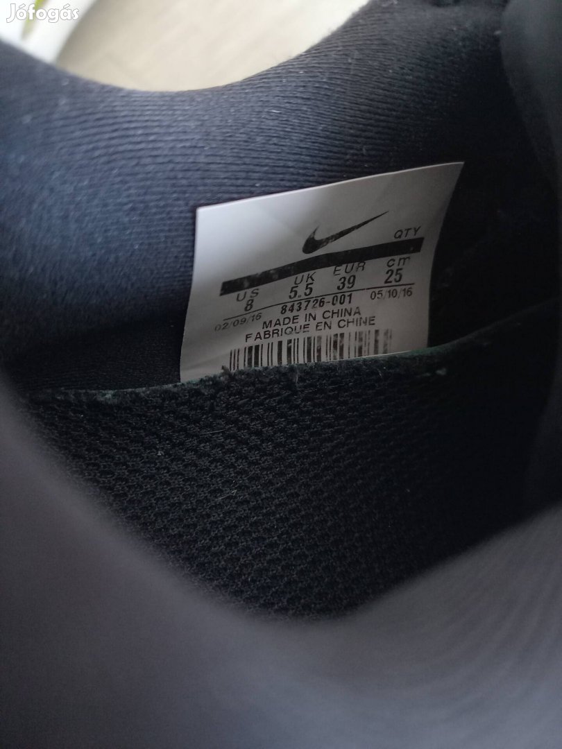 Nike fekete lunarlon edző sport cipő