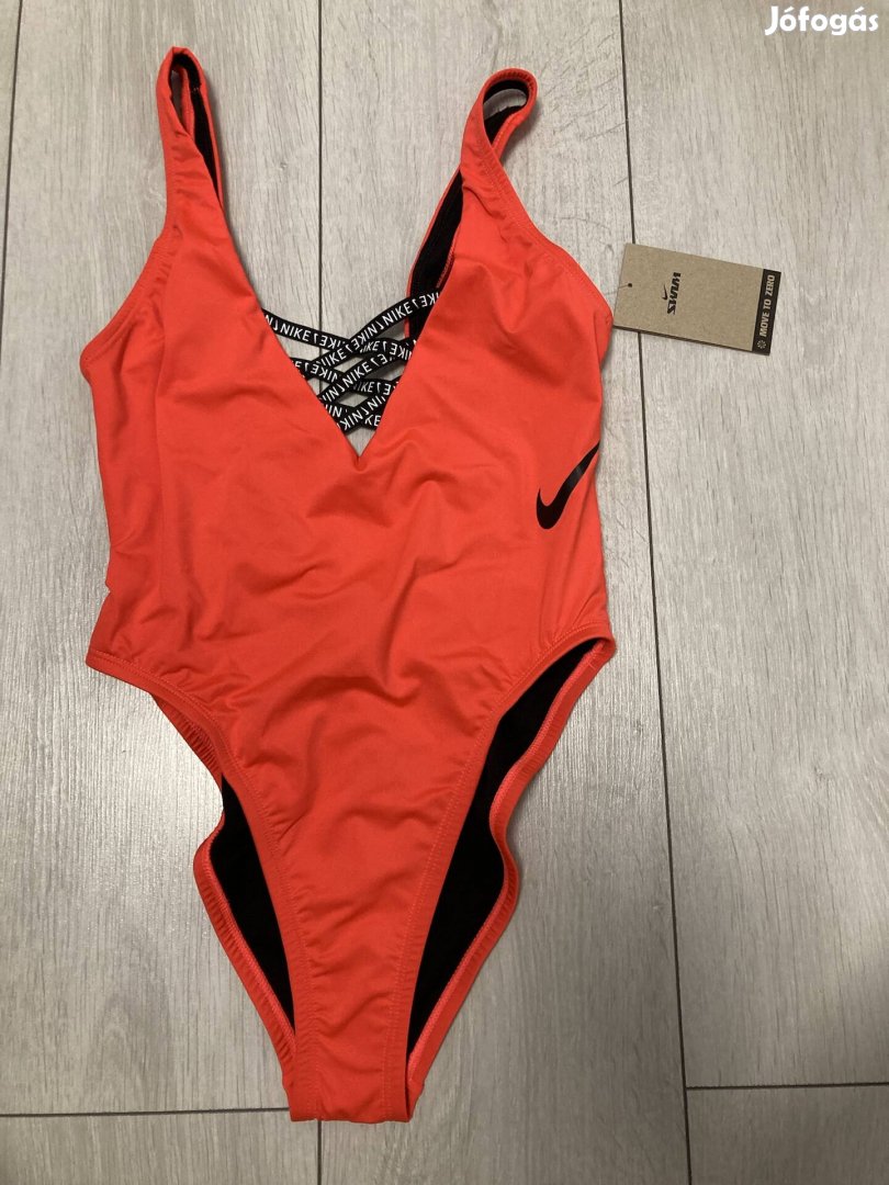 Nike korall piros egyrészes fürdőruha S (M) új