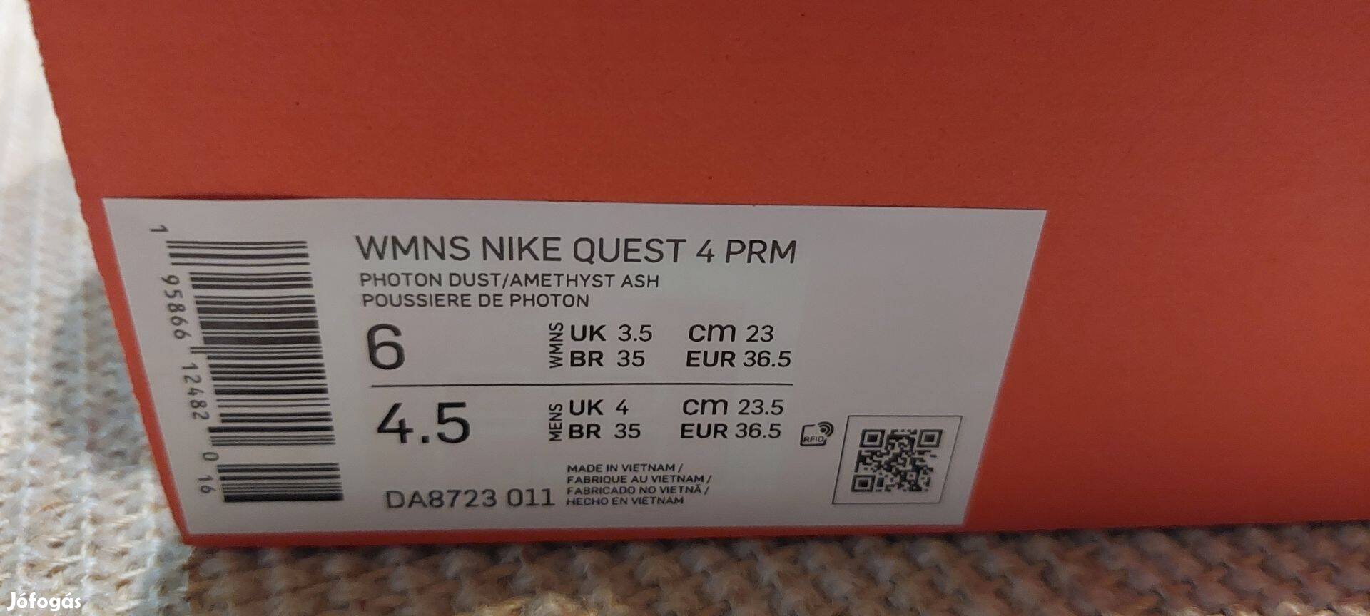 Nike lányka cipő 36.5es