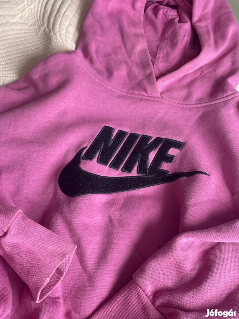 Nike női kapucnis pulóver mályvarózsaszín