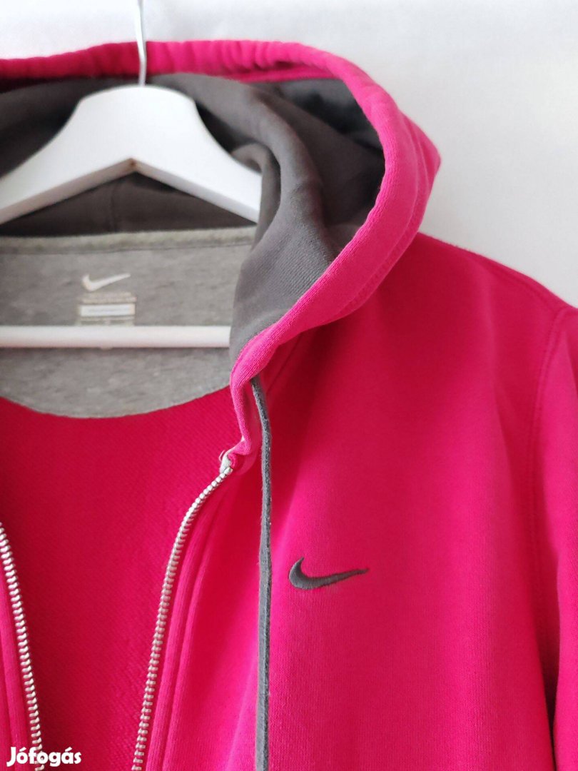 Nike pink kapucnis női pulóver