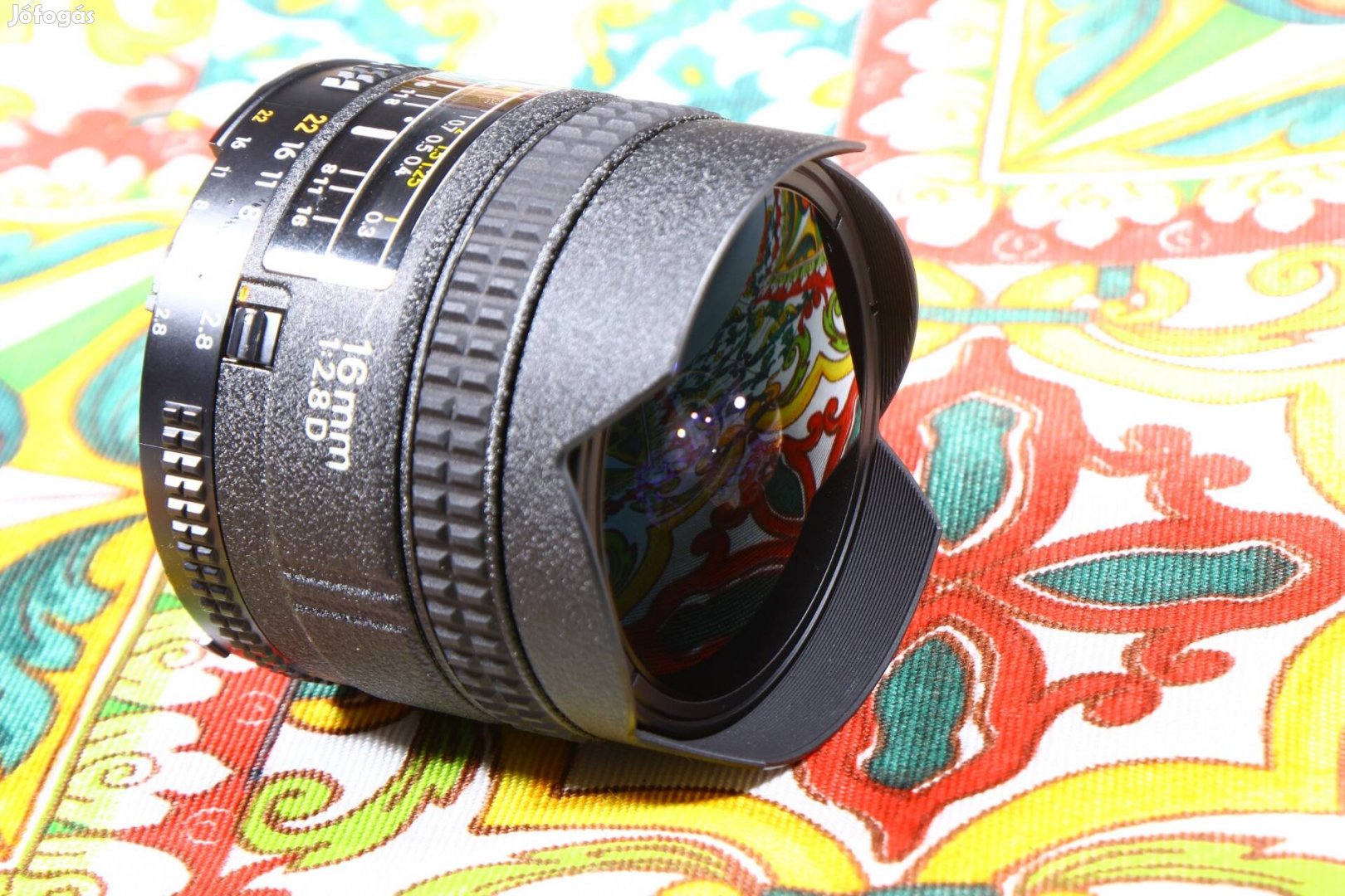 Nikon 2.8 16mm af nikkor Fisheye halszem objektív 