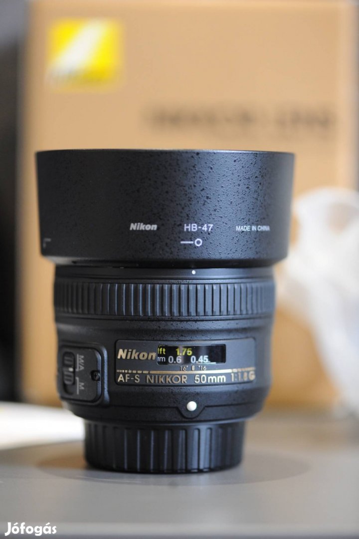 Nikon AF-S 50mm f1.8G AF-S Nikkor újszerű objektív