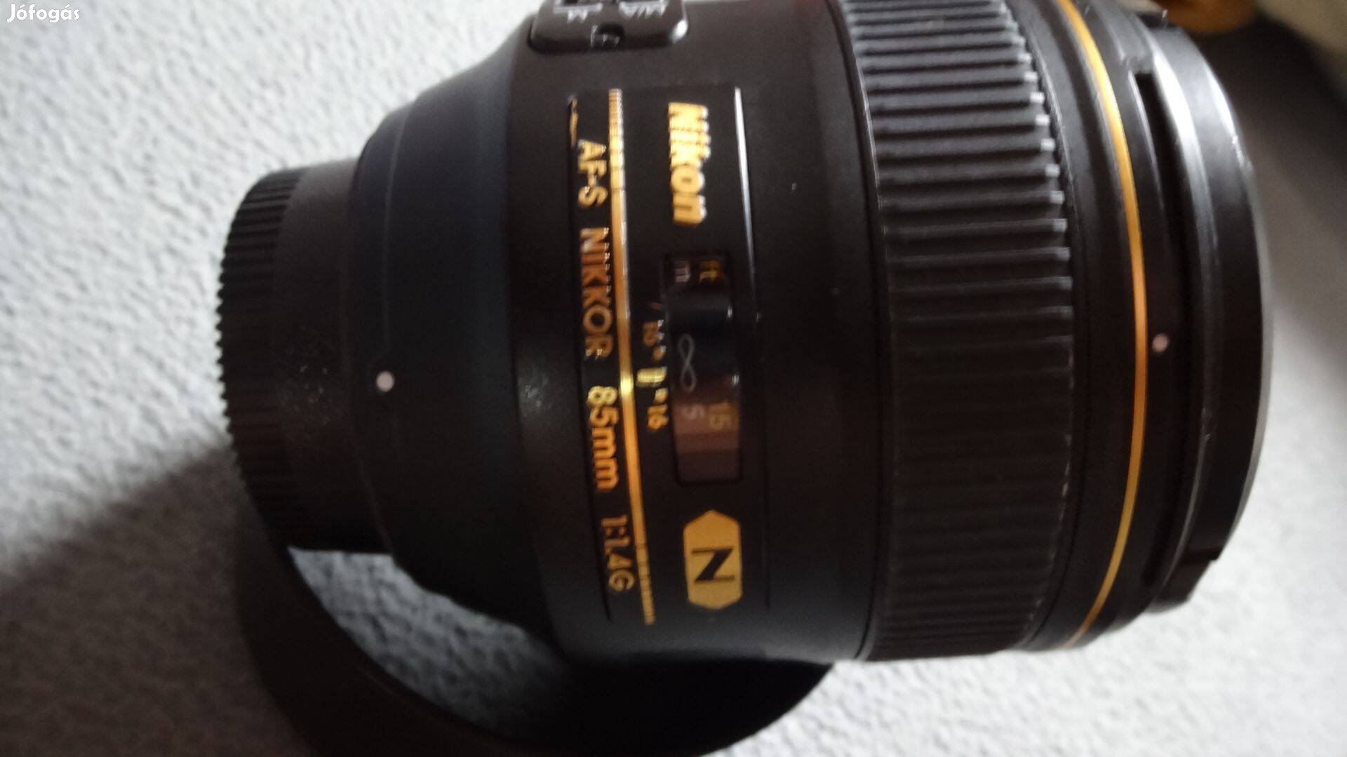Nikon AF-S 85mm f/1.4 G objektív ,szép állapot ,eladó