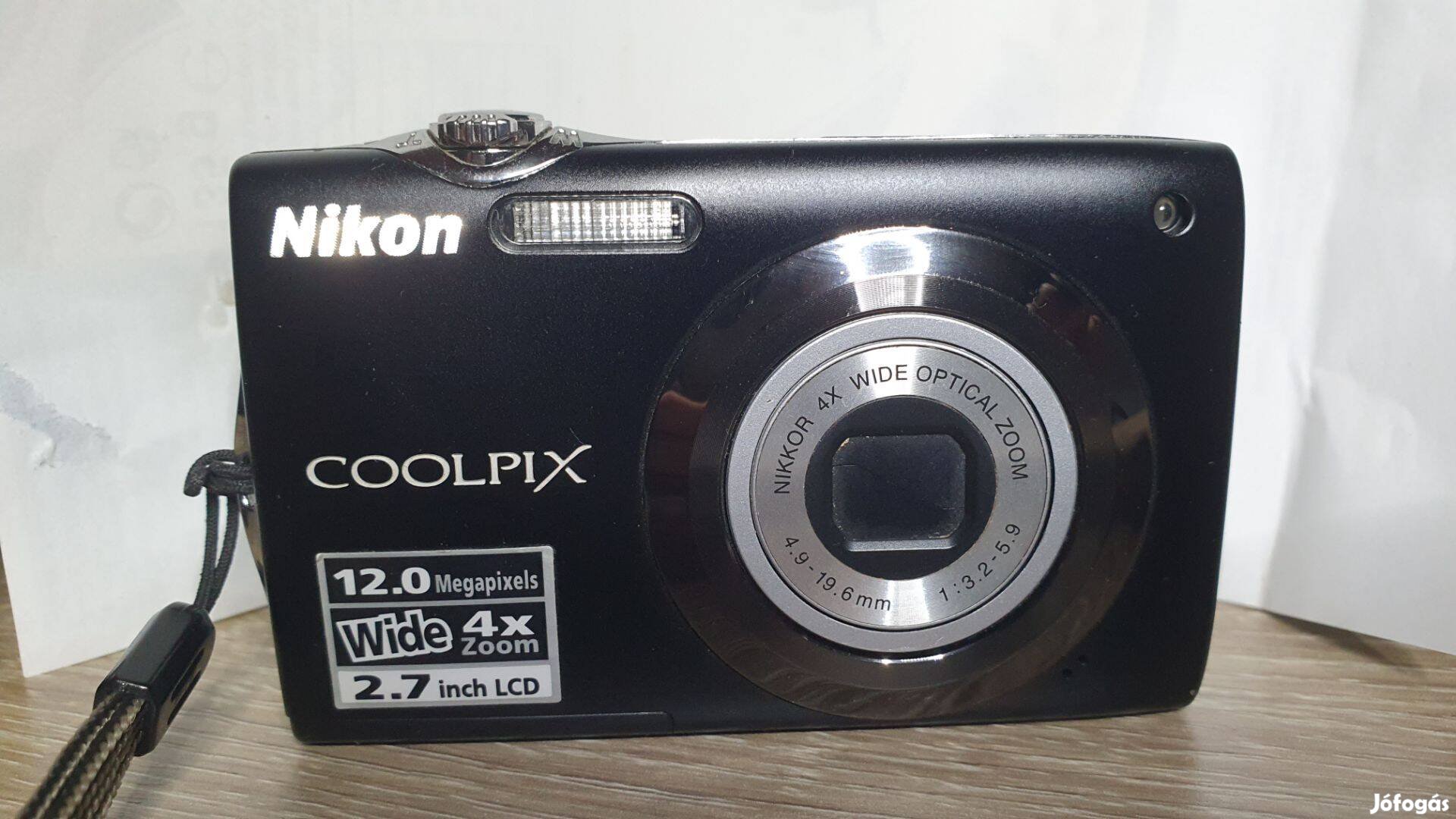 Nikon Coolpix S3000 12MP 4x zoom digitális fényképező, akkumulátoros