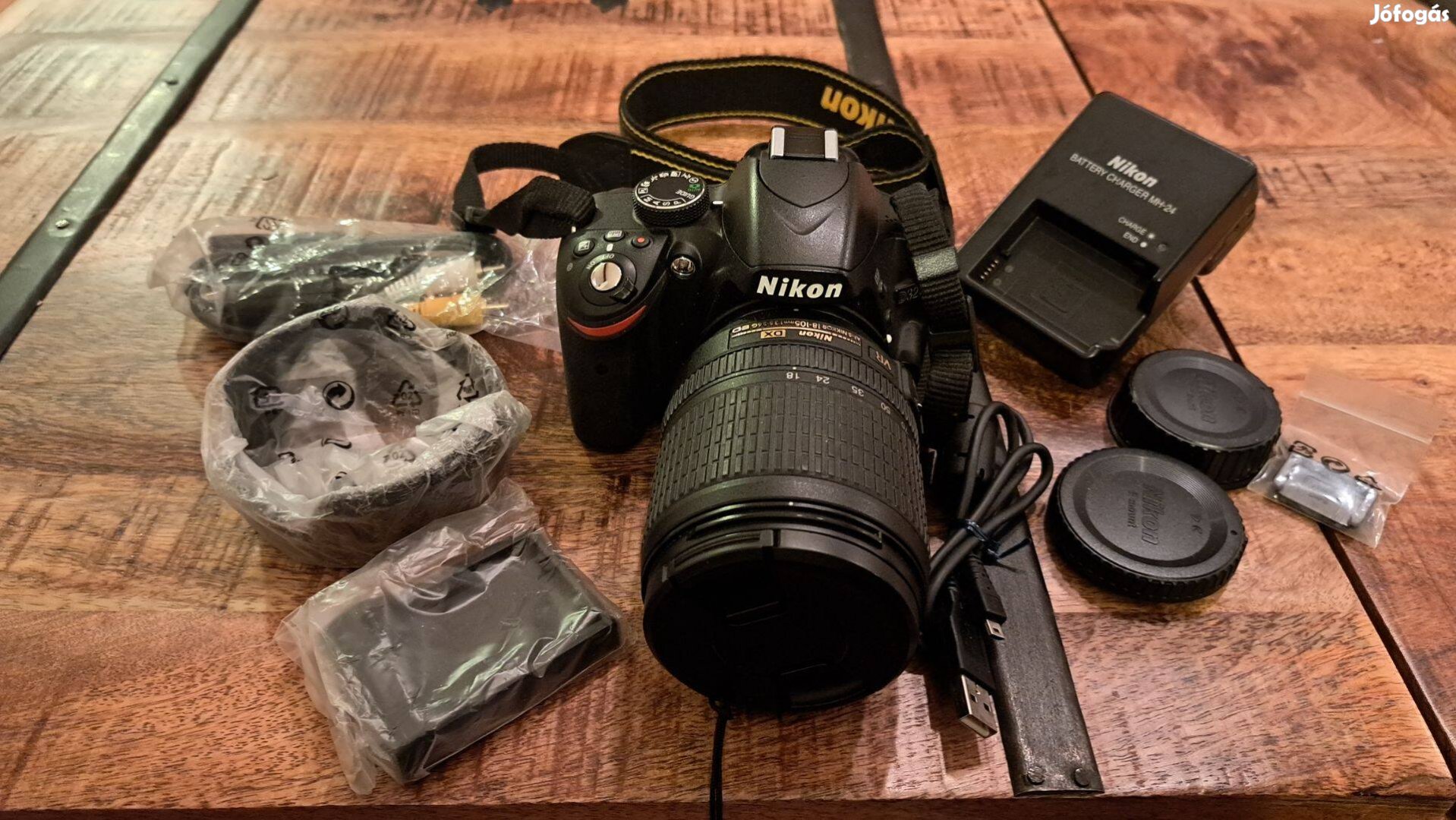 Nikon D3200 fényképezőgép gyári alkatrészekkel