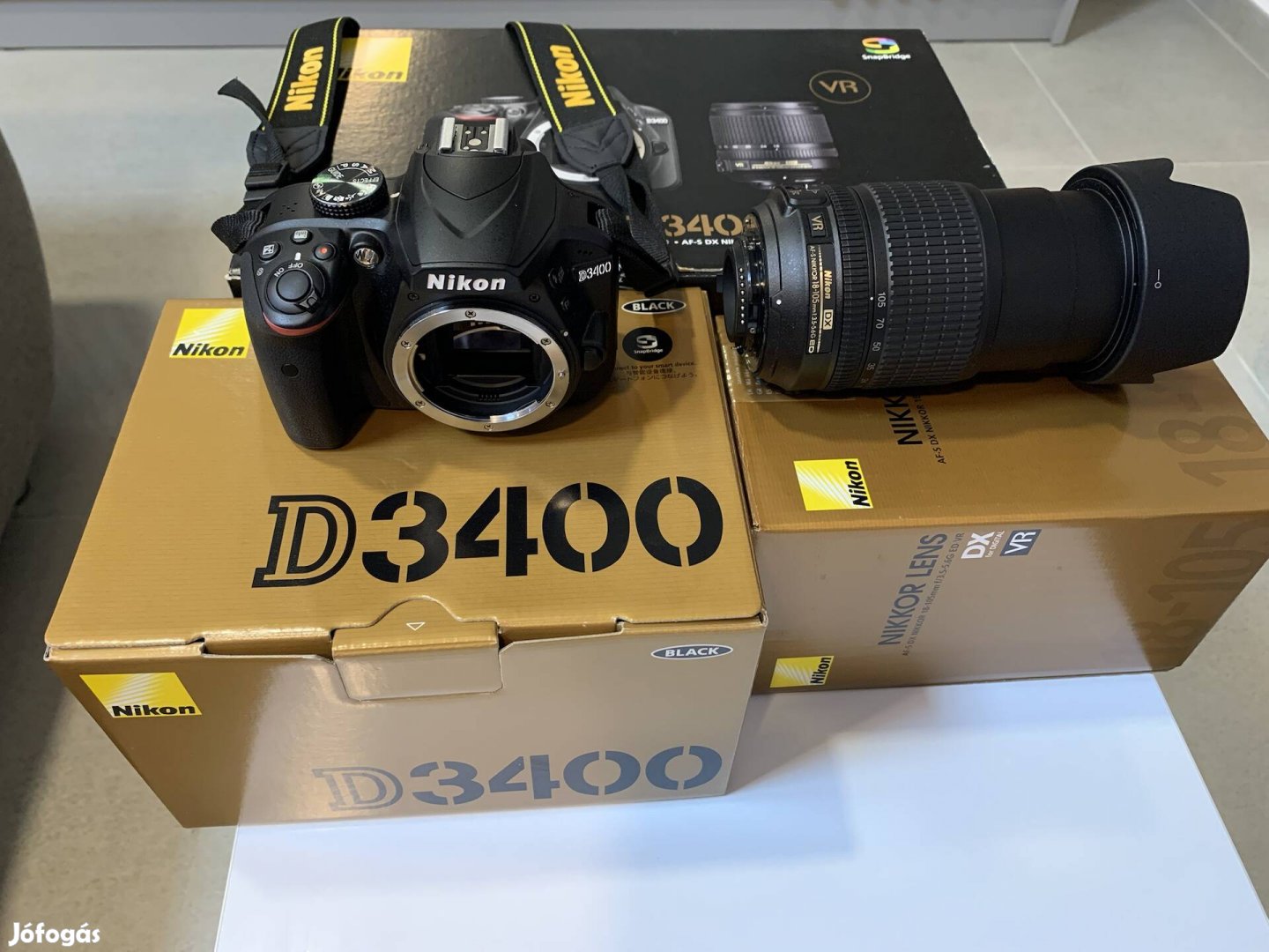 Nikon D3400 VR 18-105mm objektívvel