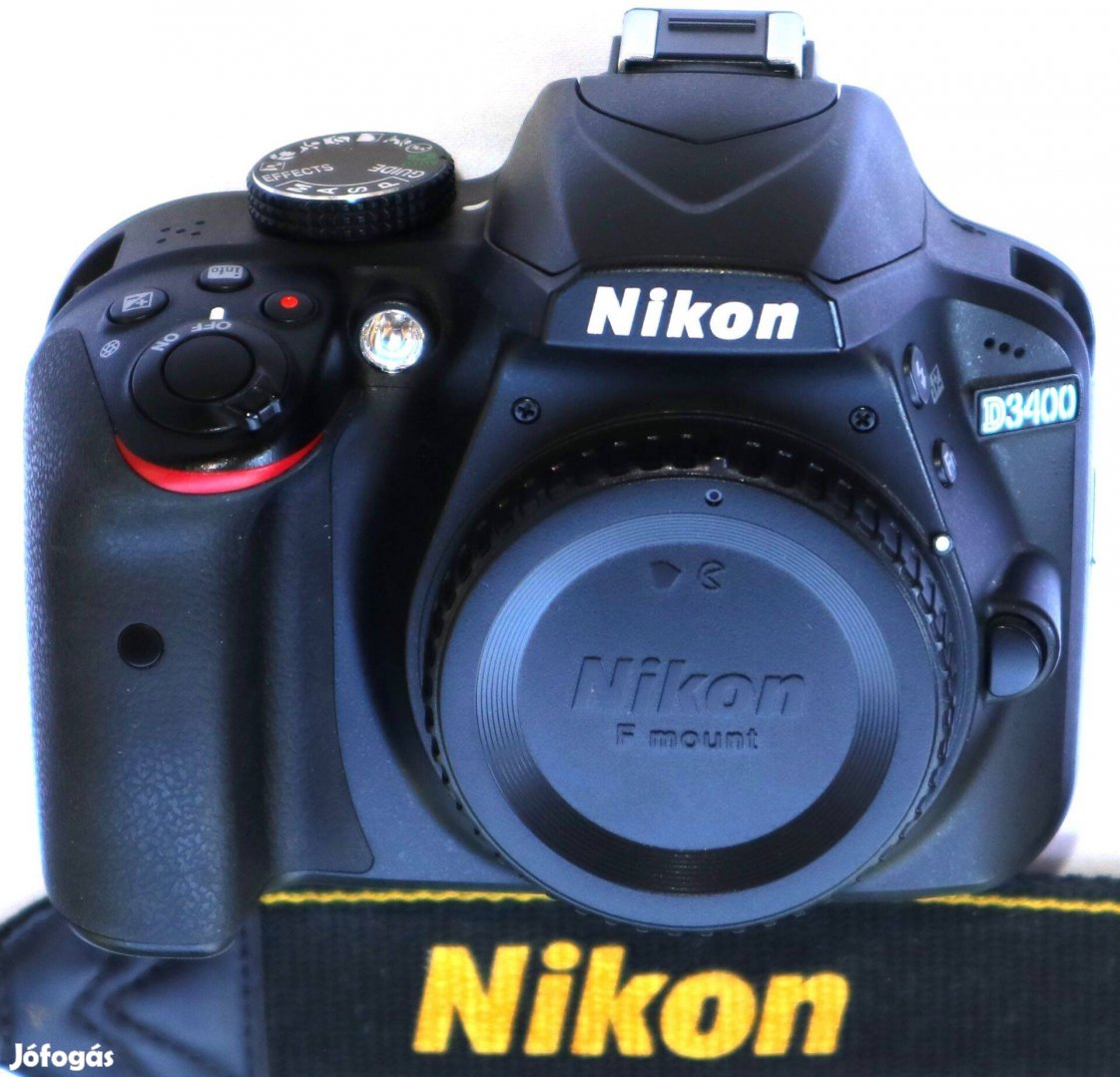 Nikon D3400 dobozában, 5 ezer expó !