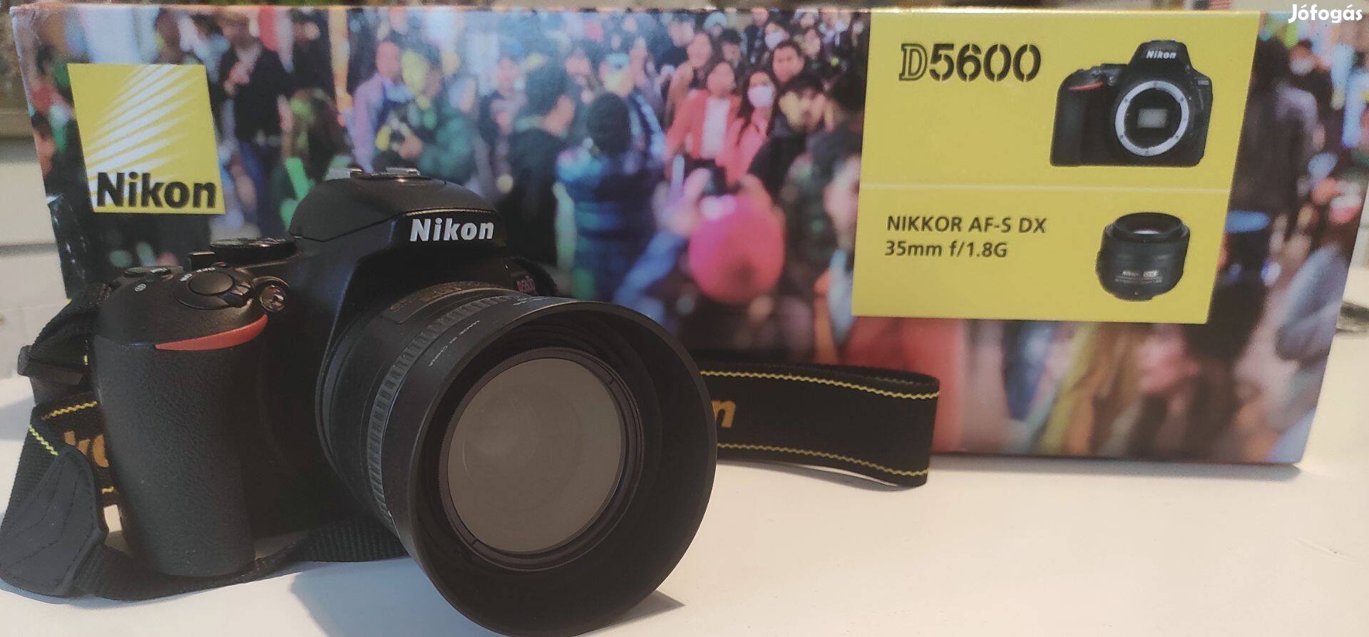 Nikon D5600 AF-S-DX 35mm f/1.8G Fényképezőgép