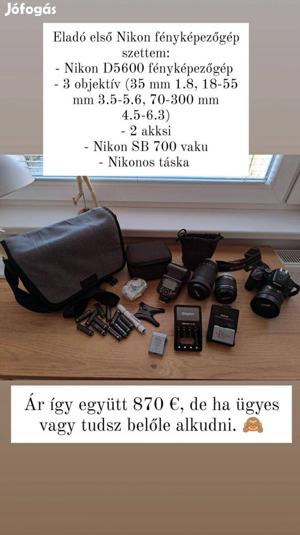 Nikon D5600 fényképezőgép