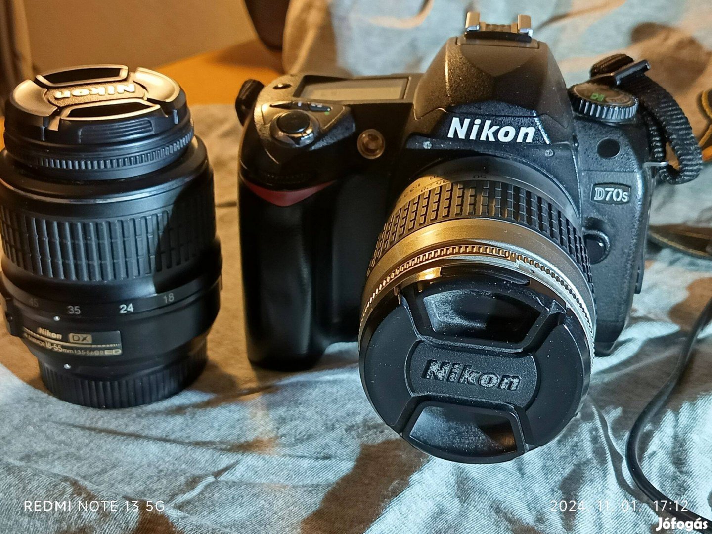 Nikon D70S DSLR szett eladó