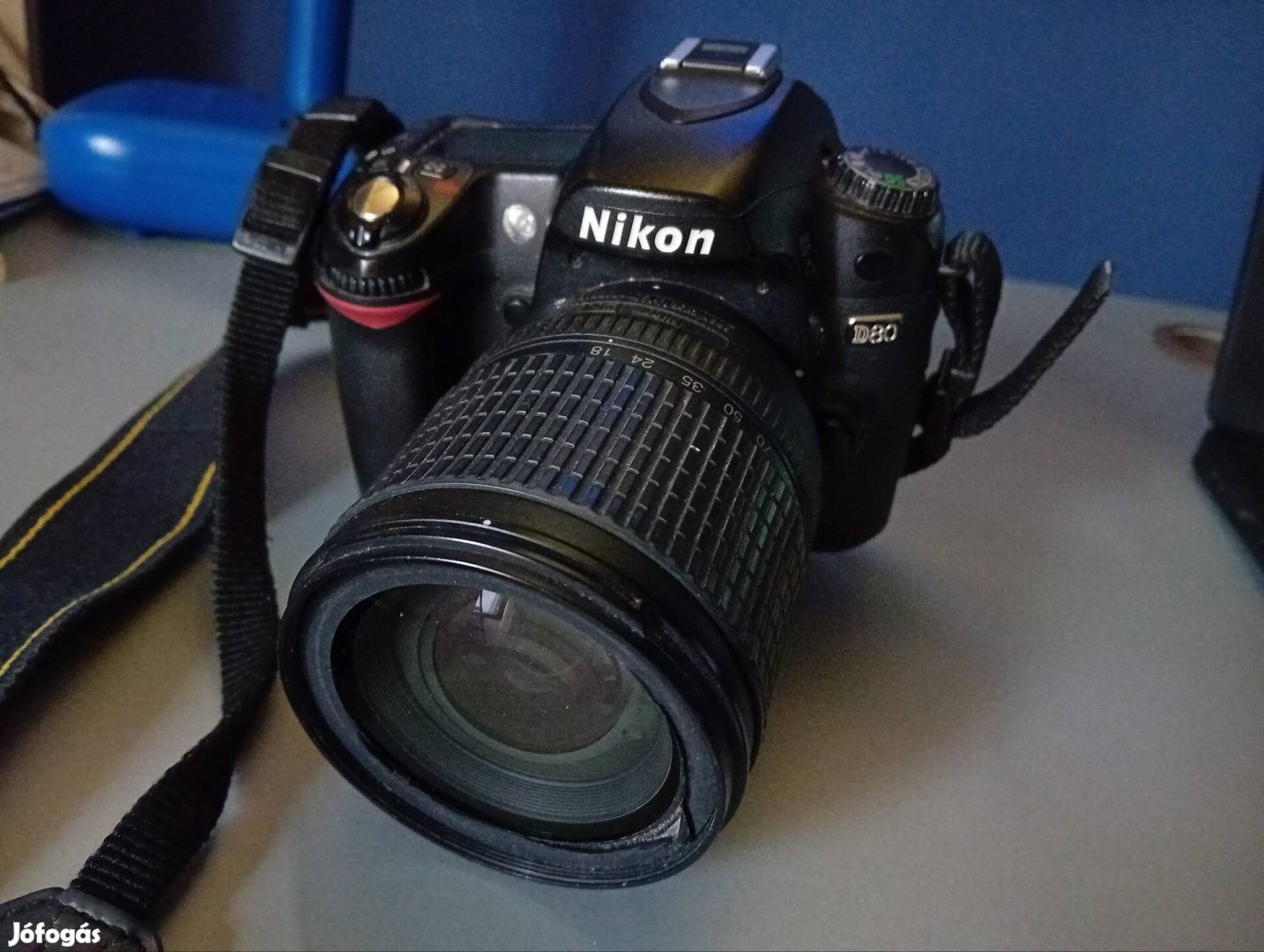 Nikon D80 fényképezőgép(van hibája) és táska+tartozékok