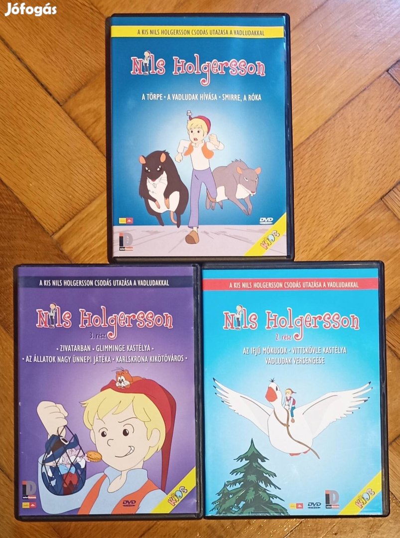 Nils Holgersson DVD sorozat 1,2,3 egyben