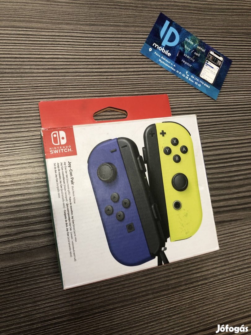 Ninento Switch Joy-Con Pair, Új-Bontatlan, Kék-Sárga, Garancia