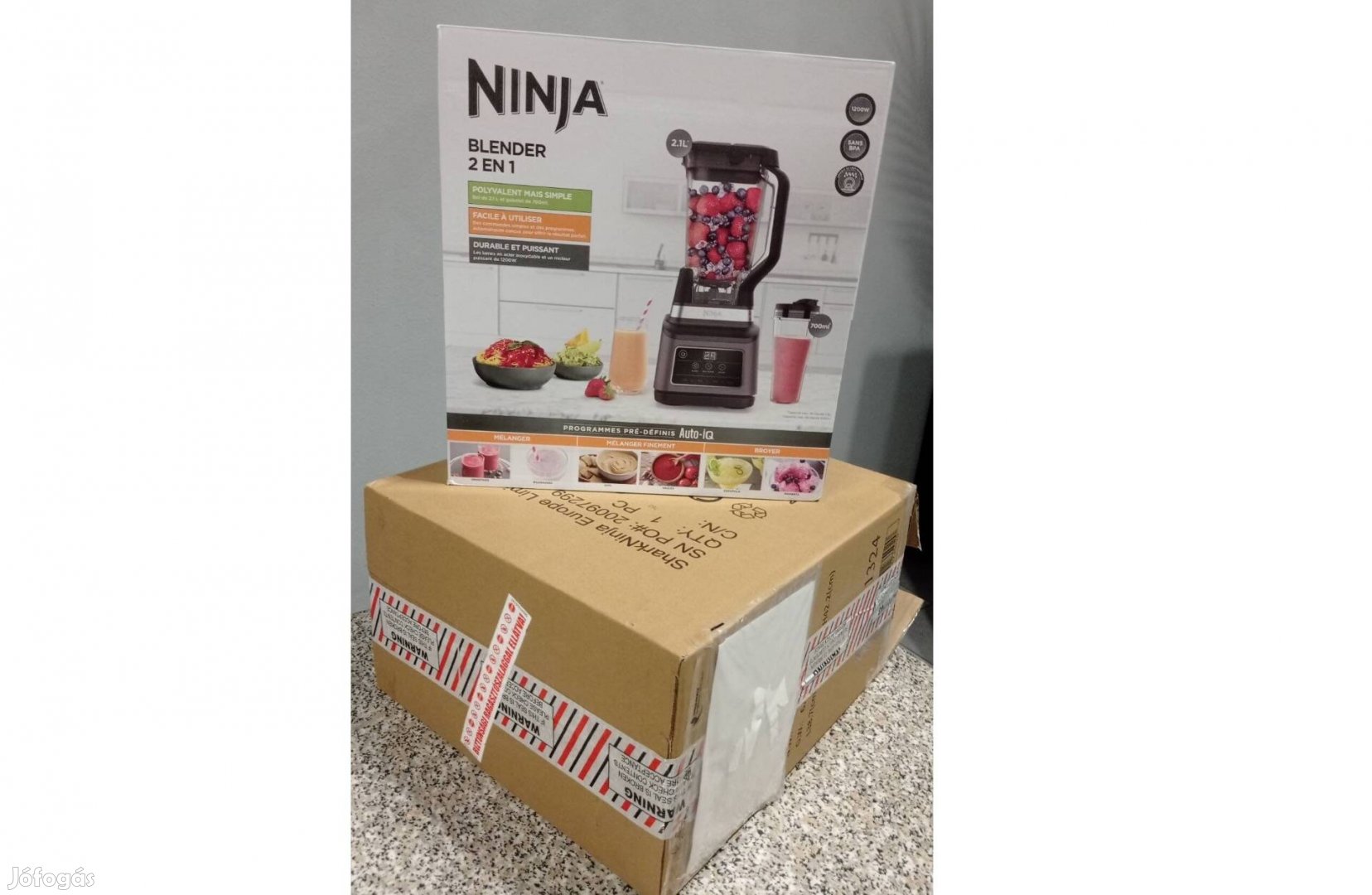 Ninja BN750EU Auto IQ turmixgép jégkása smoothie blender új garancia