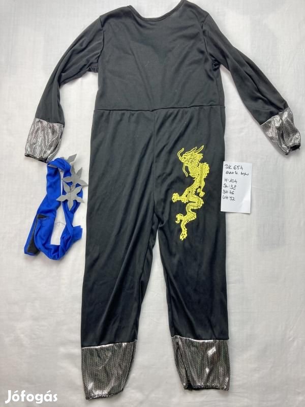 Ninja jelmez, nindzsa jelmez DK654