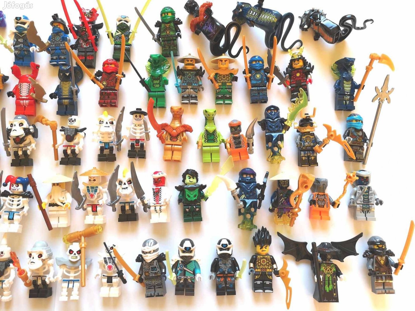 Ninjago játék figurák - Mester, Kígyó, Moro, Ninja, Naruto, Sasuke stb