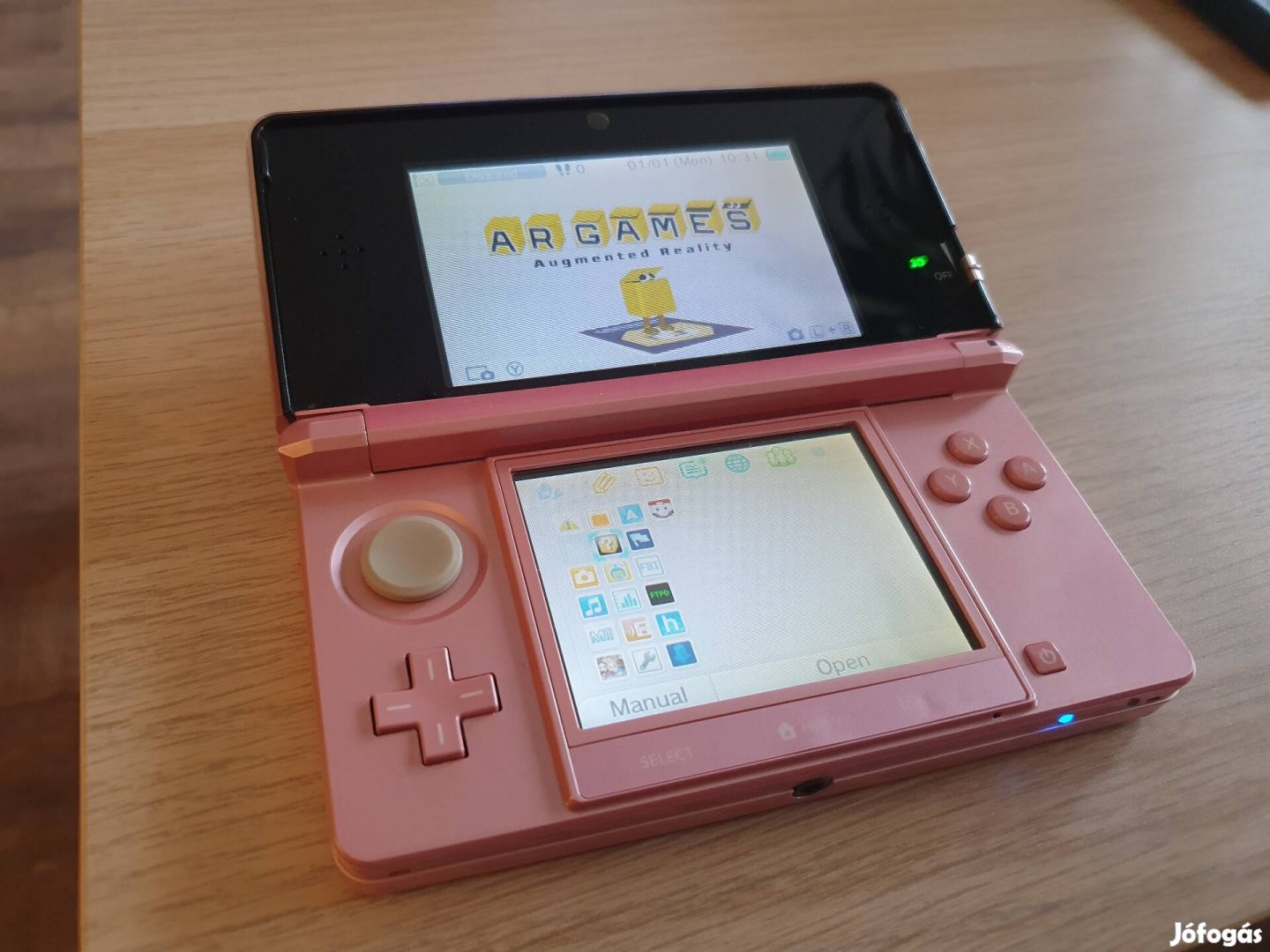 Nintendo 3DS Pink Jó állapotban 32Gb Cfw Töltővel