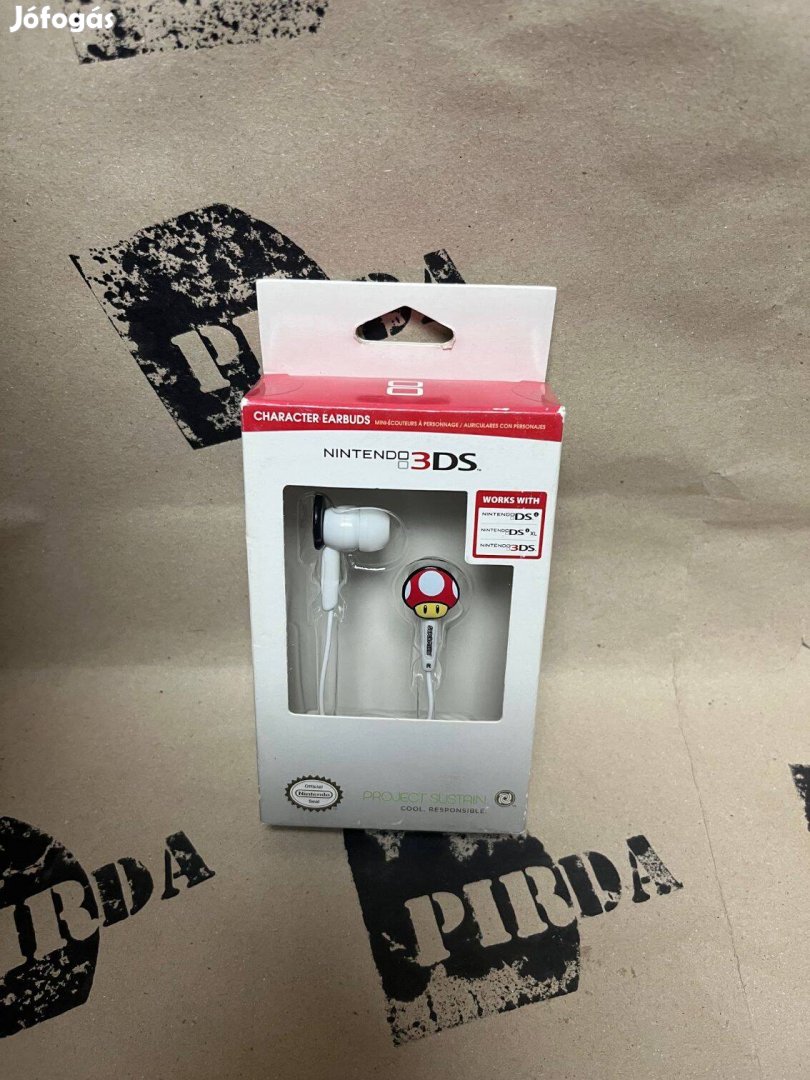 Nintendo 3DS Super Mario fülhallgató Earbuds