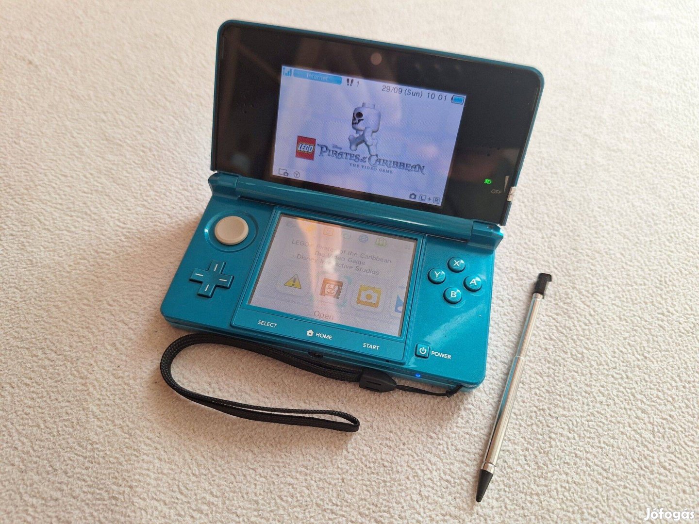 Nintendo 3DS kézi konzol +játékok + tartozékok