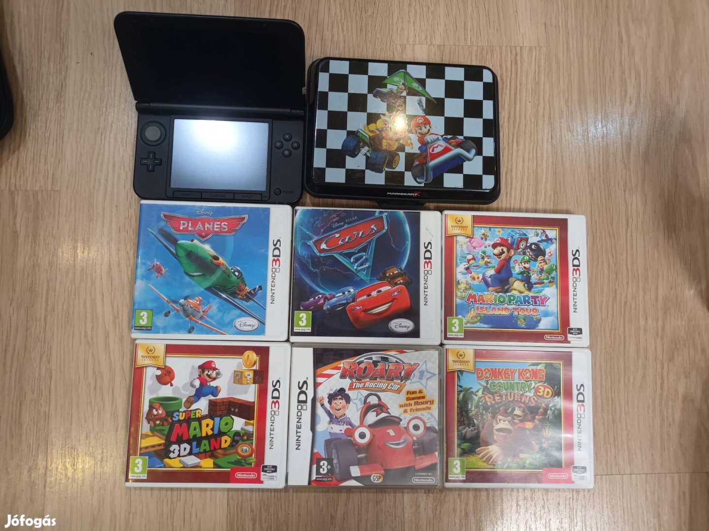 Nintendo 3ds xl 6 db játékkal és tokkal