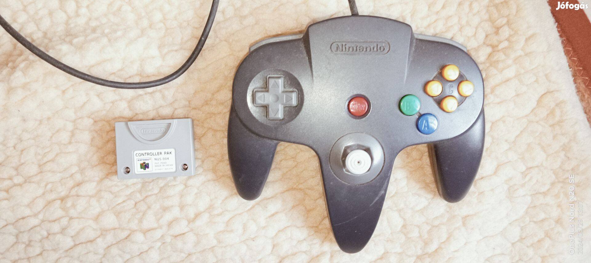 Nintendo 64 Controller + Memory pak