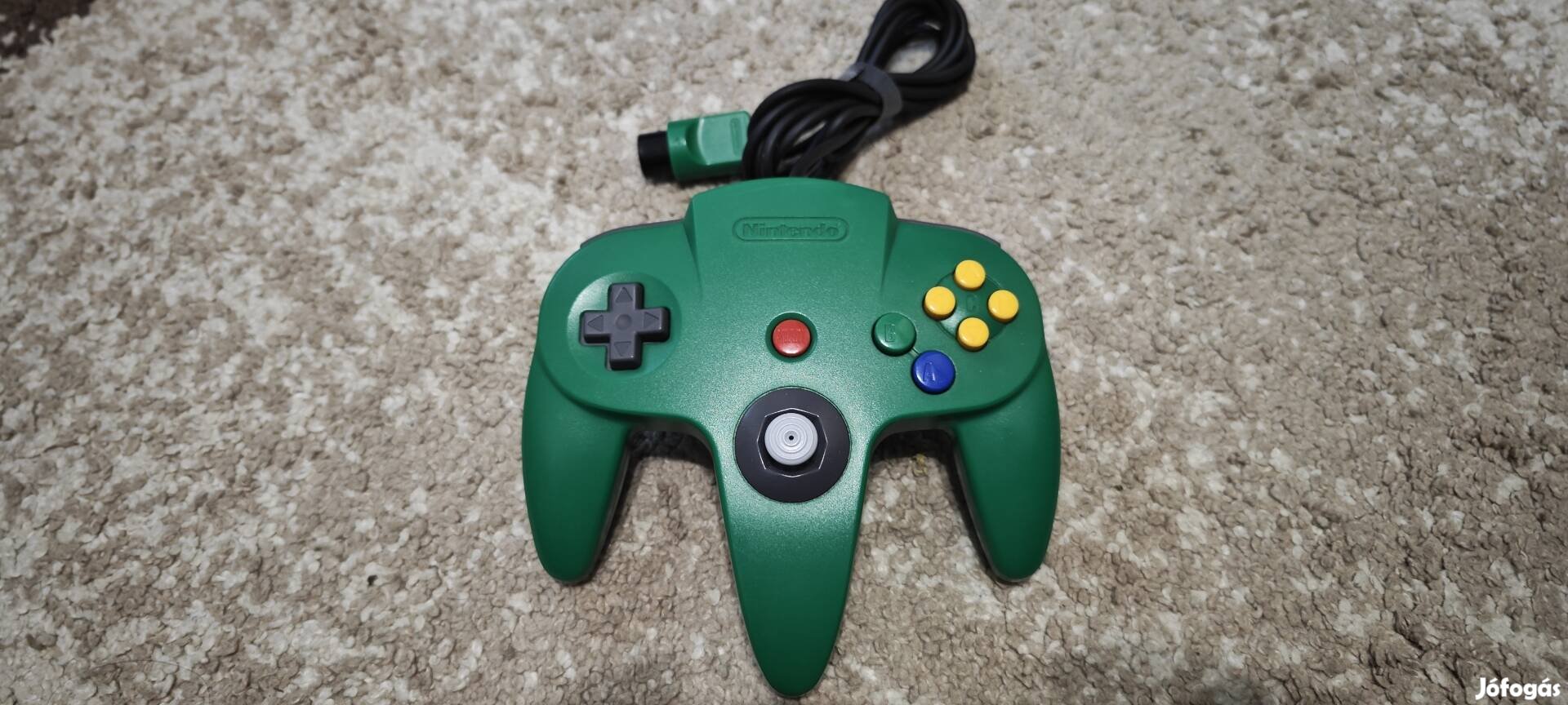 Nintendo 64 kontroller zöld