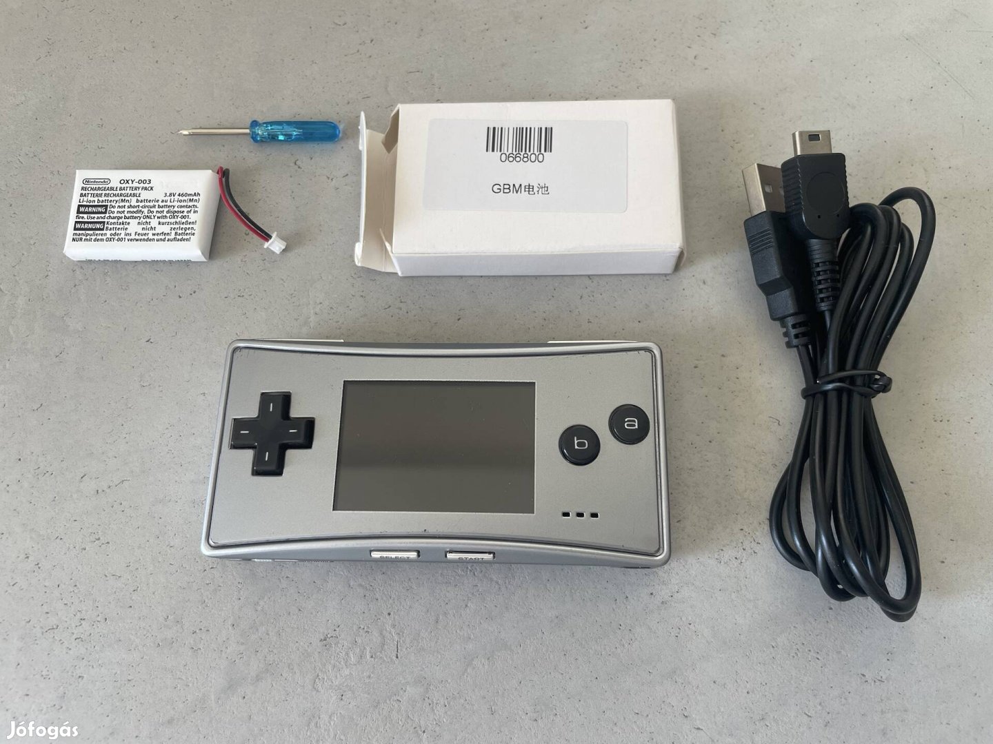 Nintendo Game Boy Micro Silver Gameboy Mario