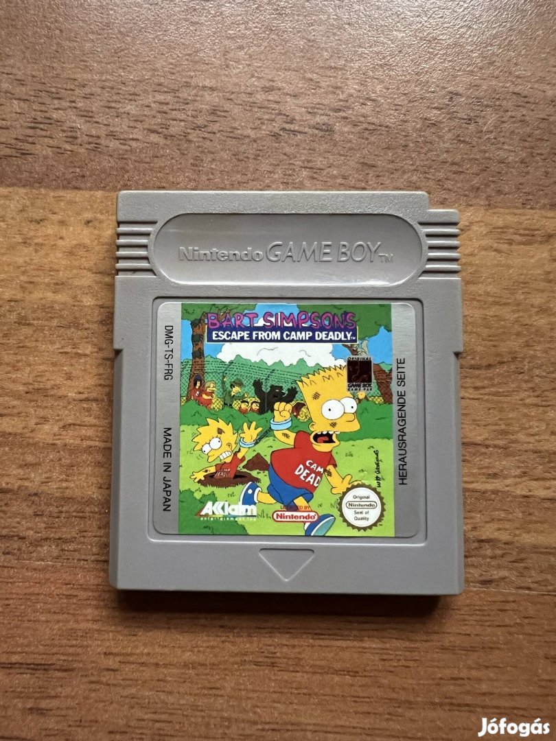 Nintendo Gameboy Bart Simpson Escape from Camp Deadly
