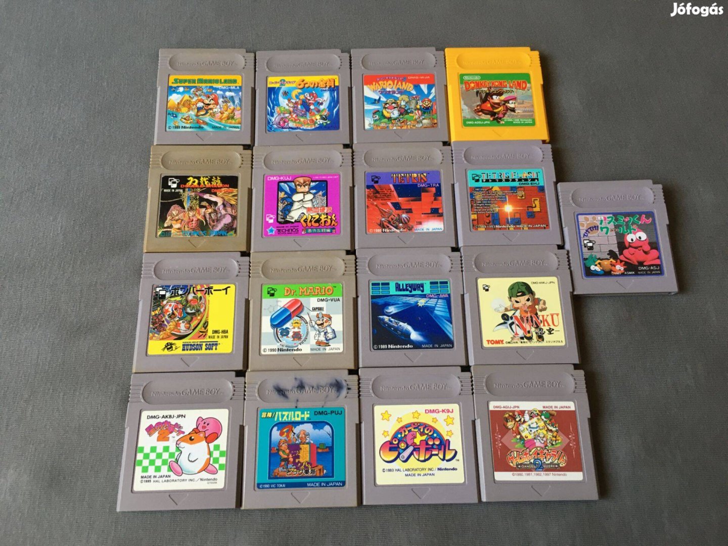 Nintendo Gameboy játékok, Super Mario, Bomberman, Tetris, Kirby