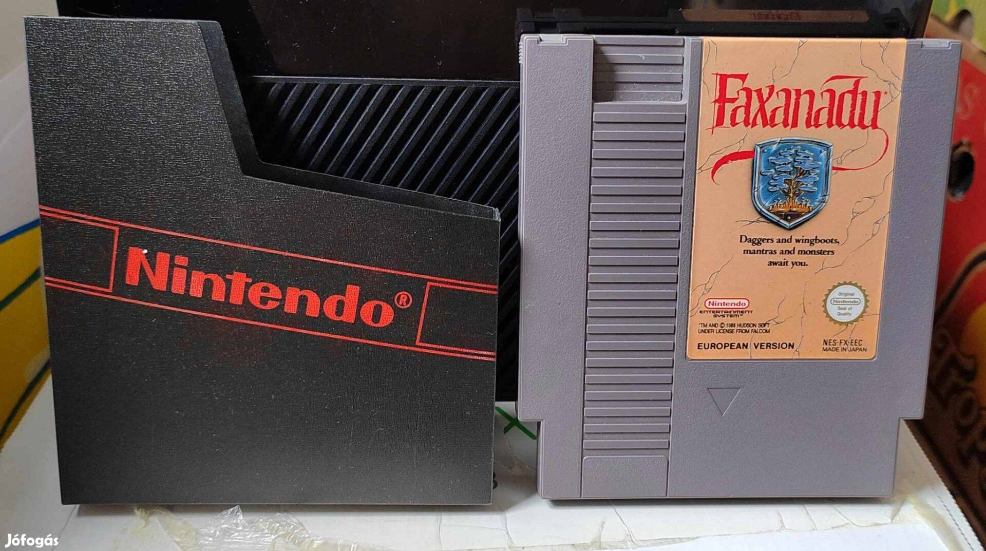 Nintendo NES Faxanadu játék gyári tokjában