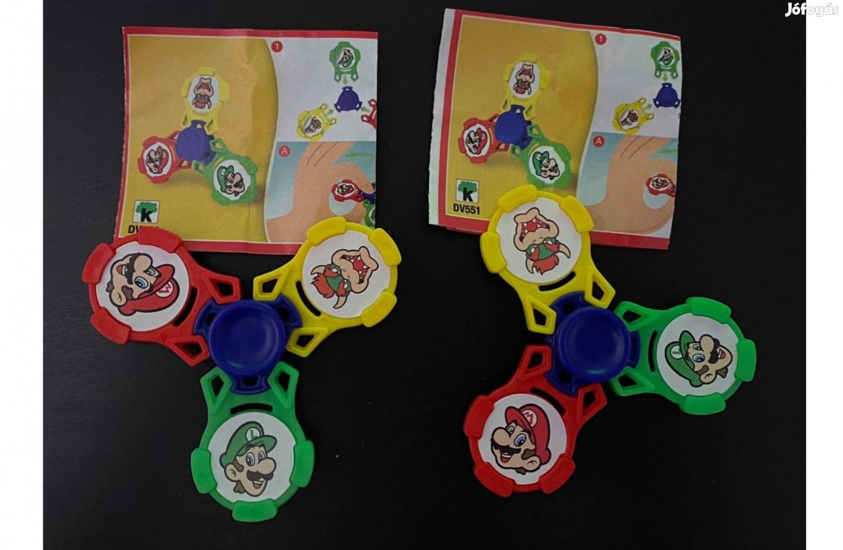 Nintendo/Super Mario sorozatból kinder figura cetlivel: DV551 spinner