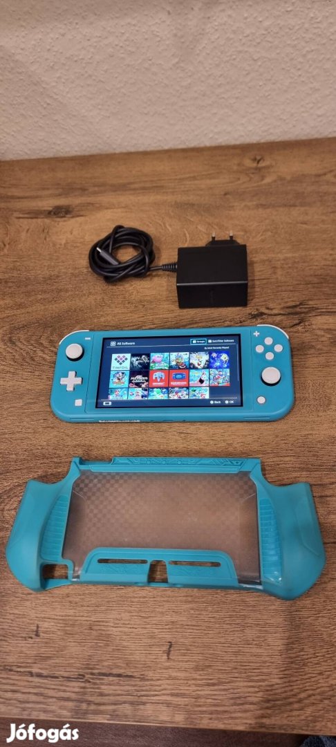 Nintendo Switch Lite Cfw 32GB + 128GB SD kártya + tok + üvegfólia