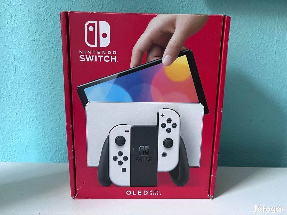 Nintendo Switch OLED 1 Év Gari +Játék Konzolbeszámítással