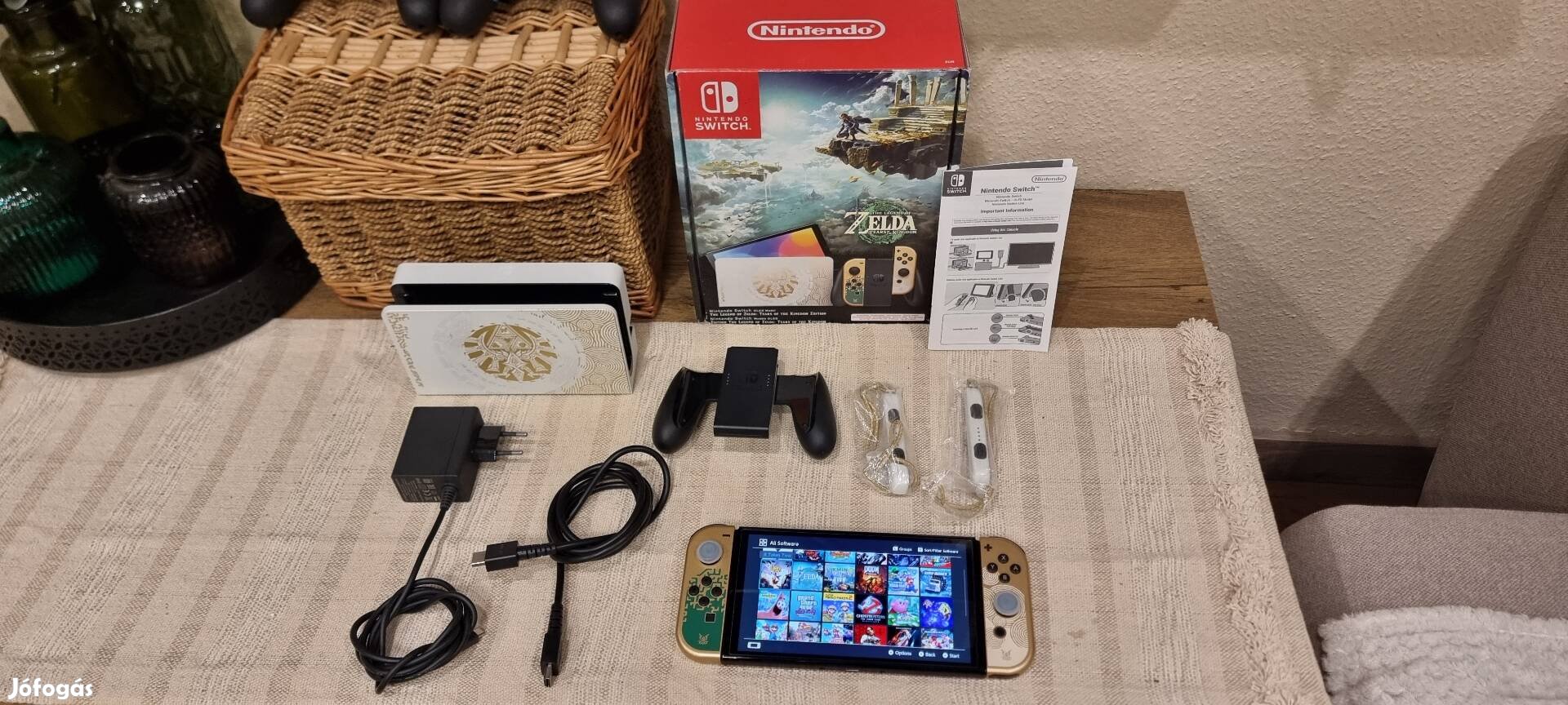 Nintendo Switch Oled Zelda limited edition okos RP2040 chip 64GB+256GB