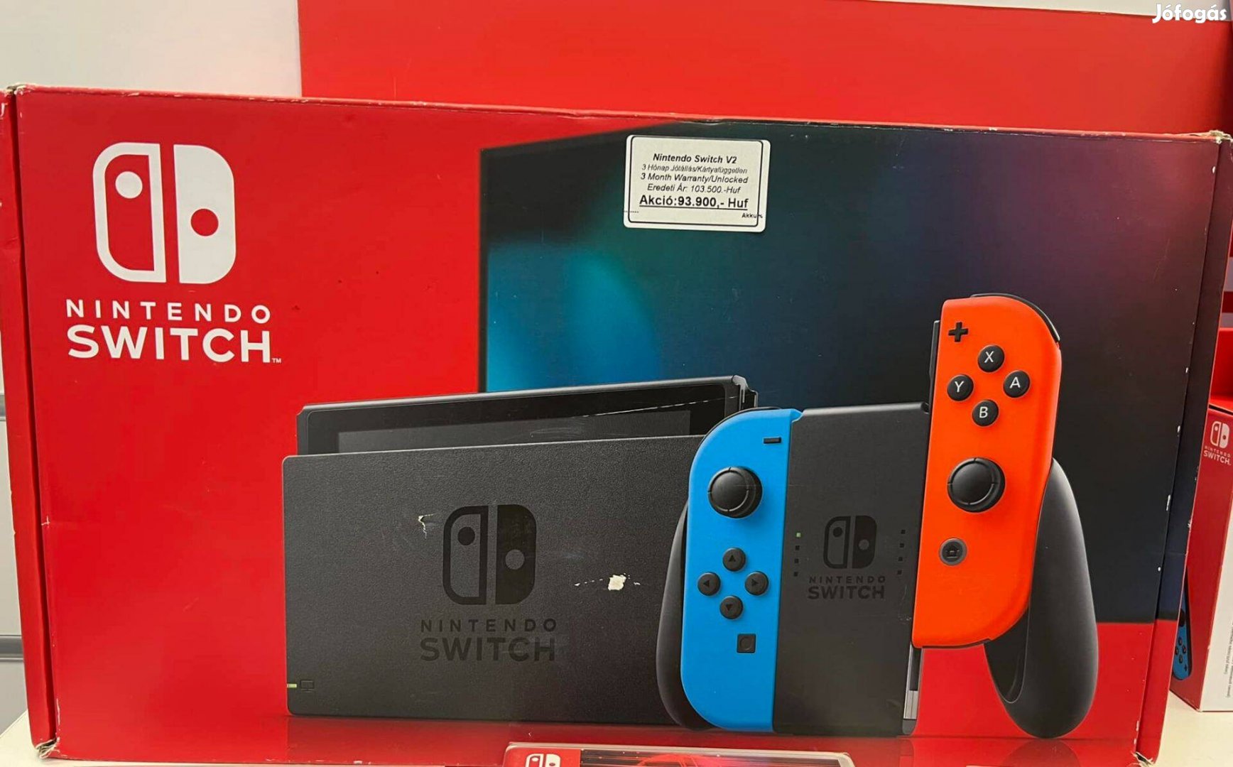 Nintendo Switch V2 3 Hónap Garanciával