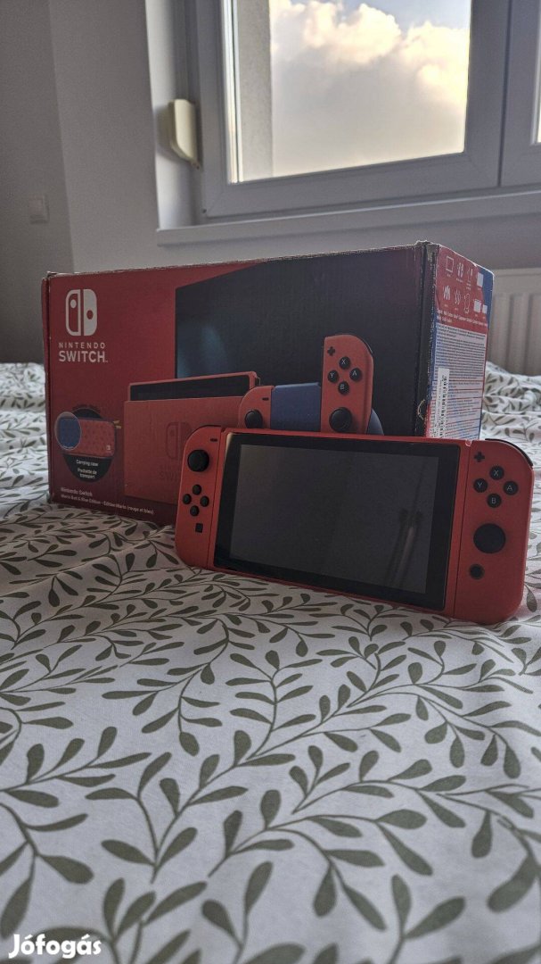 Nintendo Switch V2 Mario Pack Atmosphere Cfw + 256GB SD kártya