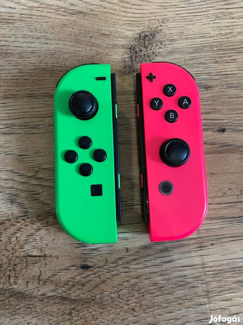 Nintendo Switch Zöld Rózsaszín Joyconok