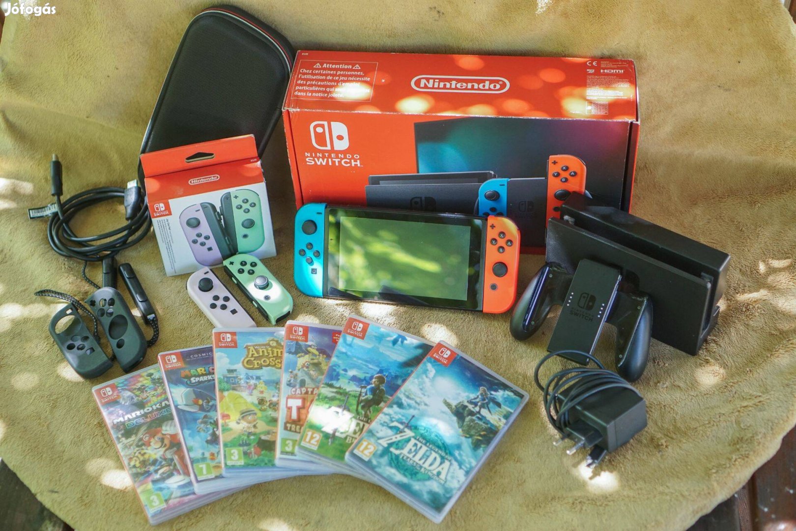 Nintendo Switch, 6db Játék - Extra Joycon