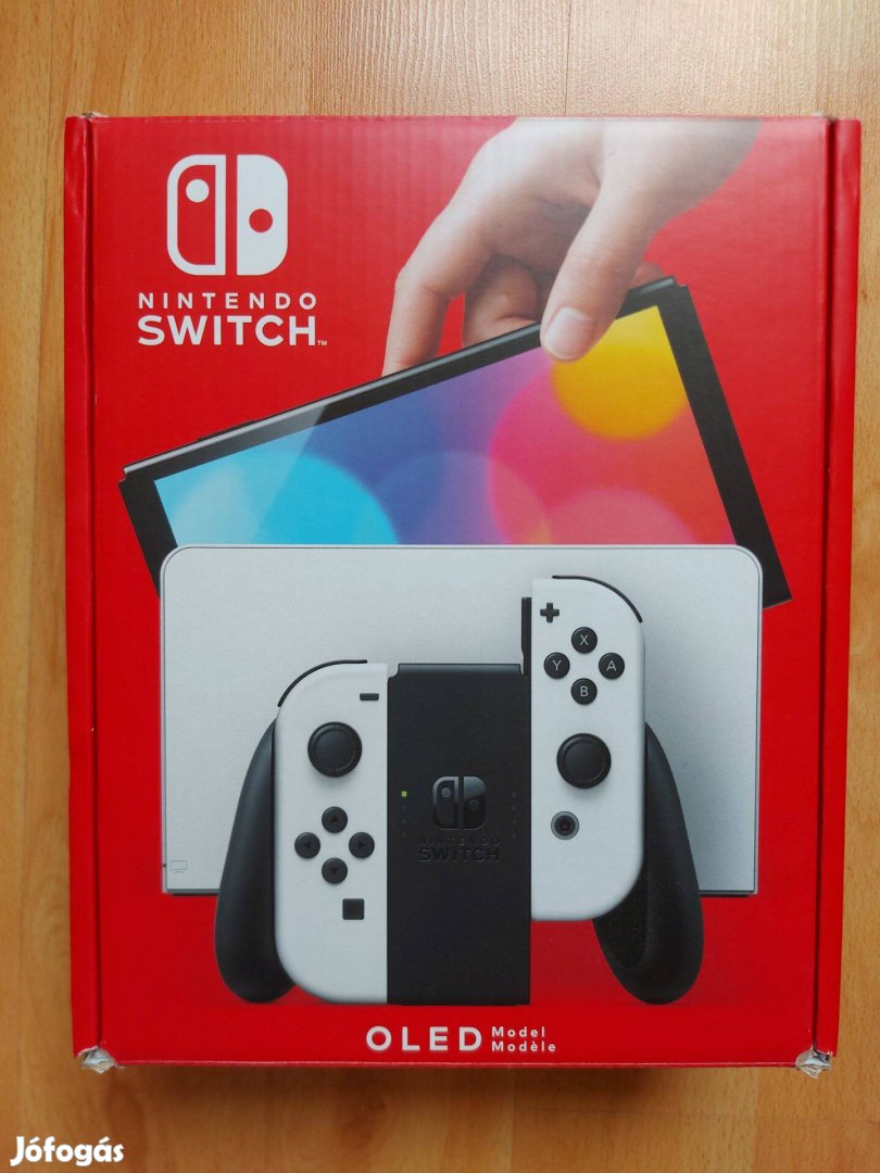 Nintendo Switch (OLED) White garanciális 2026-ig