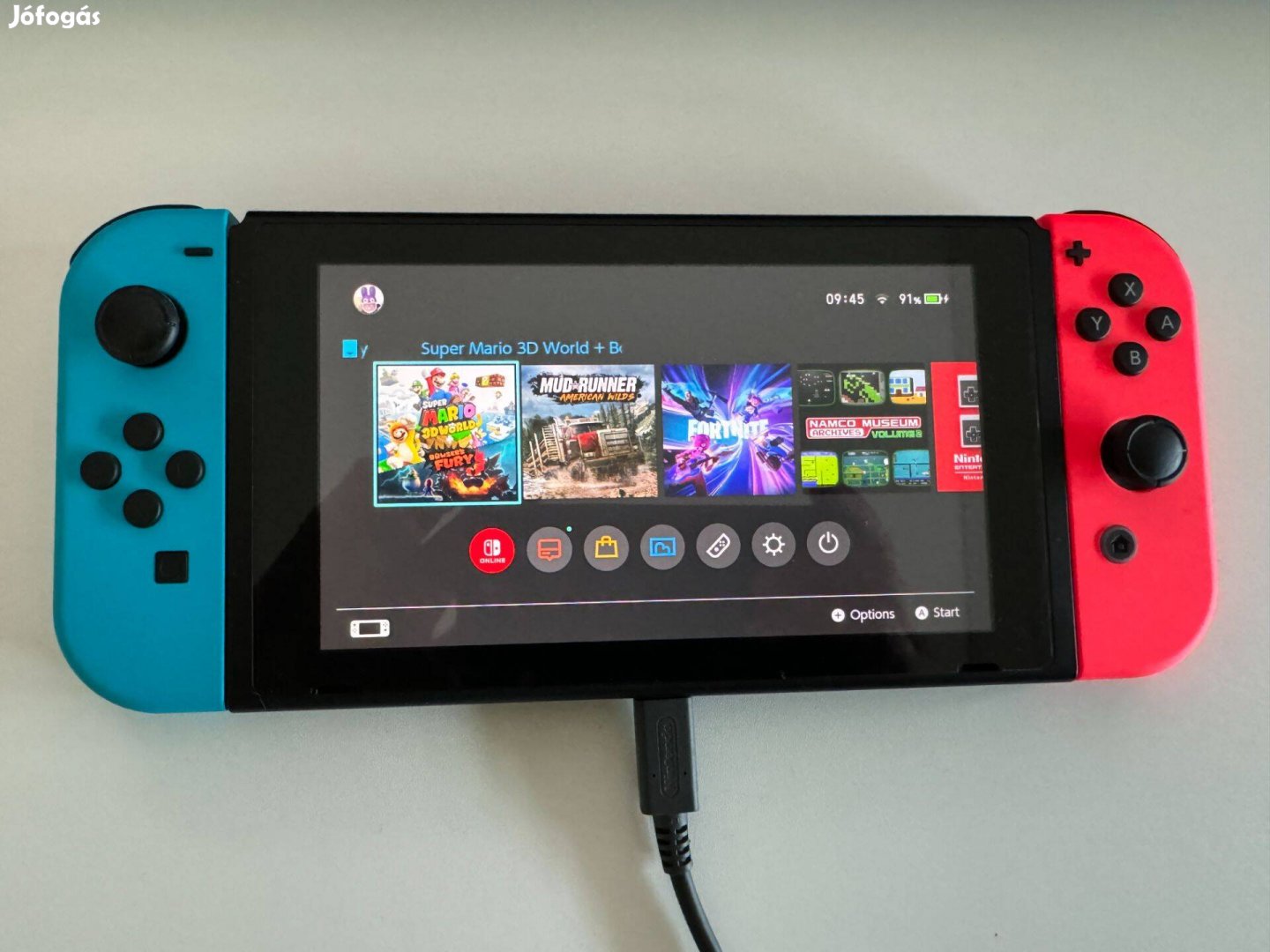 Nintendo Switch v2 + 2 db játék