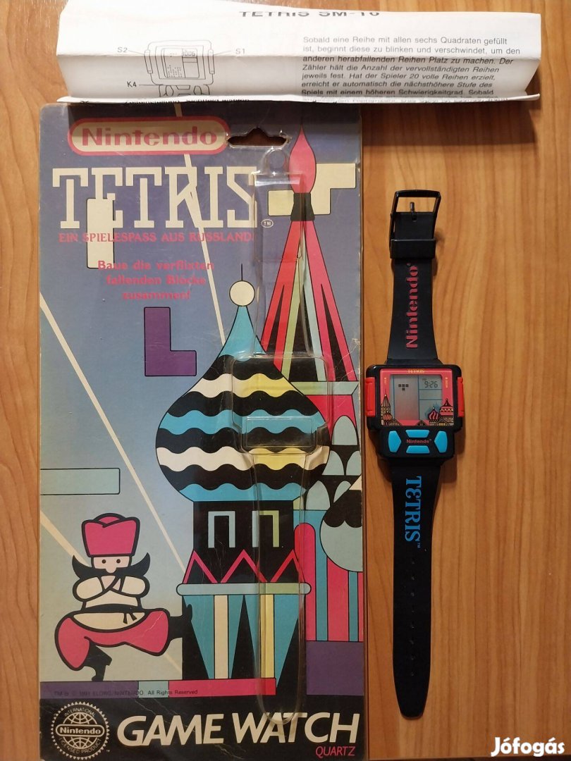 Nintendo Tetris kvarcjáték óra