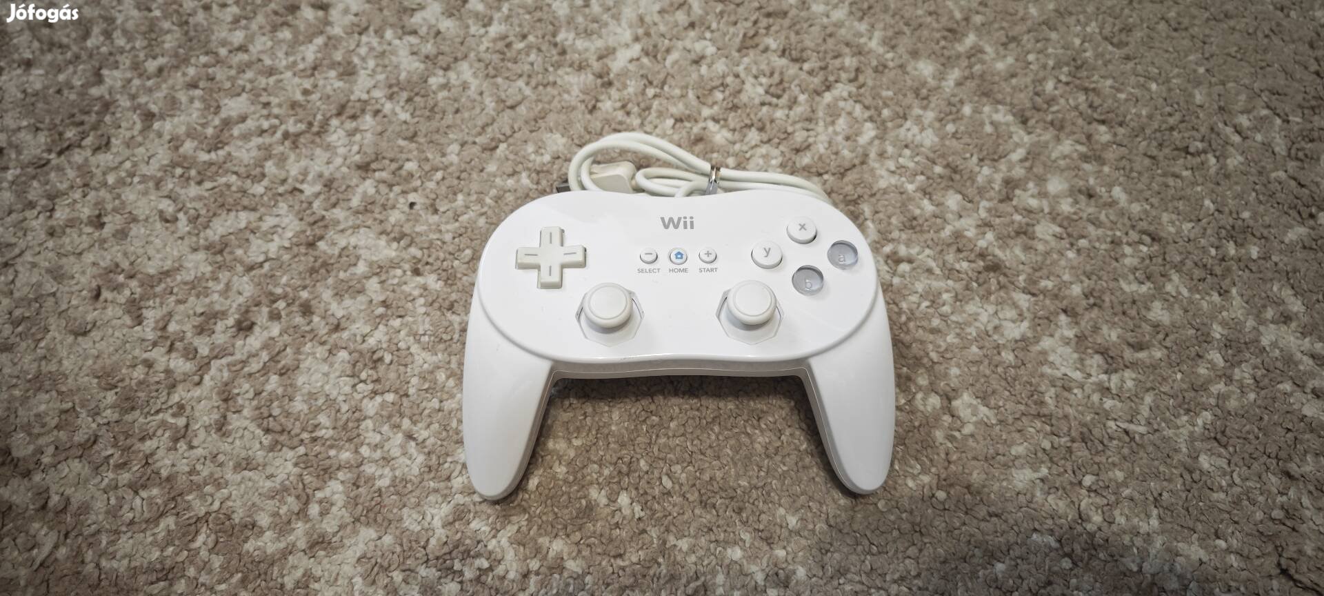 Nintendo Wii Classic Pro feher kontroller